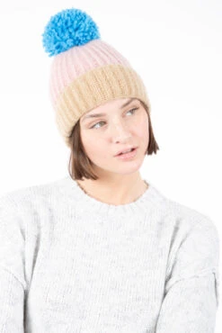 Tuque Tricolore Avec Pompon -Mode Femme Homme product 20117185 575 2