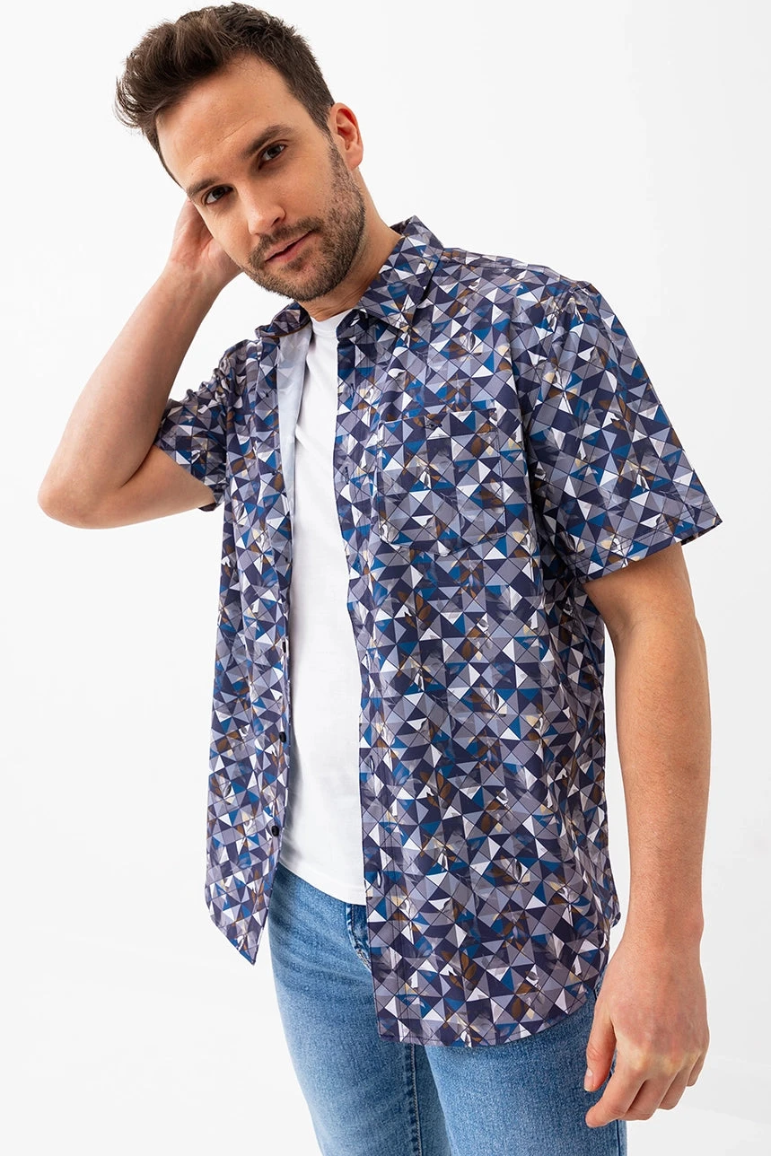 La Chemise Légère Imprimé Géométrique 1 La Chemise Légère Imprimé Géométrique