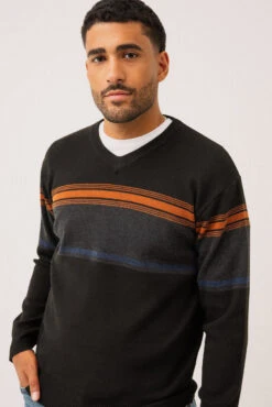 Le Chandail En Tricot Léger Rayé Par Oxygen -Mode Femme Homme product MS100 593 343 2