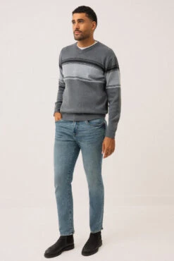 Le Chandail En Tricot Léger Rayé Par Oxygen -Mode Femme Homme product MS100 593 99 4