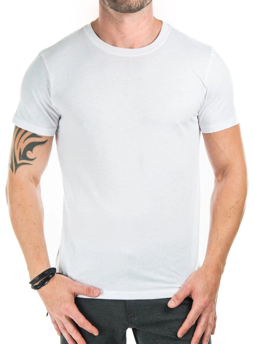 T-shirt Basique Avec Col Rond 3 T-shirt Basique Avec Col Rond – Image 3