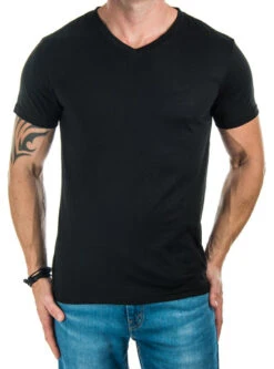 T-shirt Basique Avec Col En V