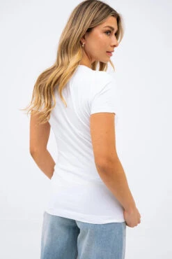 Le T-shirt Guess Logo Feuillage Et Strass -Mode Femme Homme product W5GI07J1314 21 4